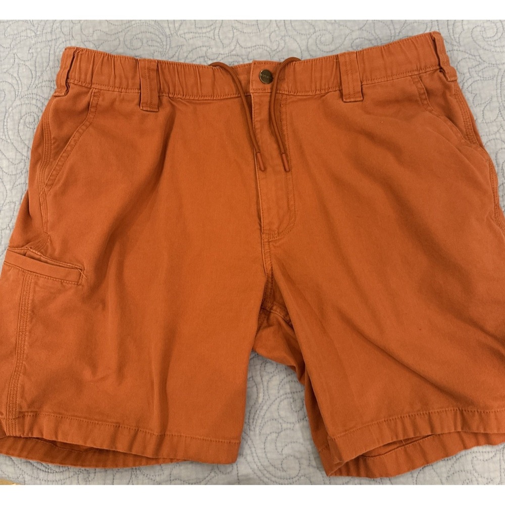 CARHARTT Rugged Flex Mens 38 Relaxed Terracotta Shorts 105841 Q53 BS5841-M